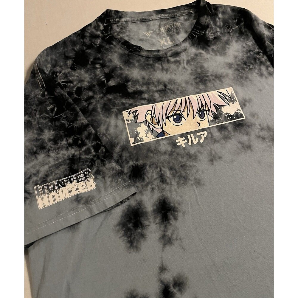 Hypland Hunter x Hunter Anime Gon Eyes Tie Dye T-Shirt XL Blue Killua Japanese